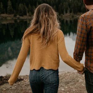 Love by Design mustard sweater